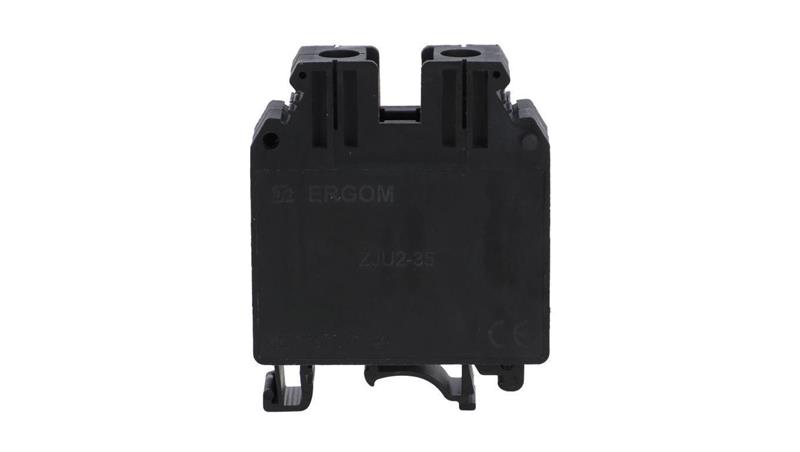 Złączka szynowa 1-torowa ZJU2-35/BK czarna R34RR-07010000745-65177