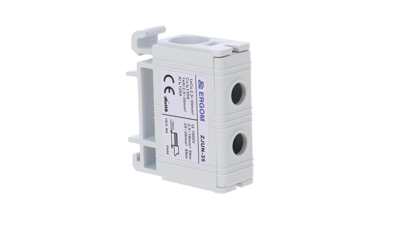 Złączka szynowa 1-torowa ZJUN-35 szara R34RR-07010001603-64762