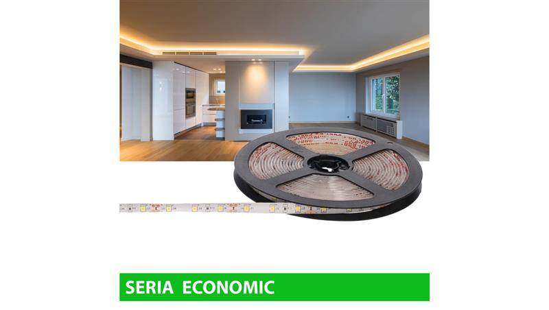 Taśma Economic IP63 12V 60led WW 2800-3200K SMD2835 (5)-59068