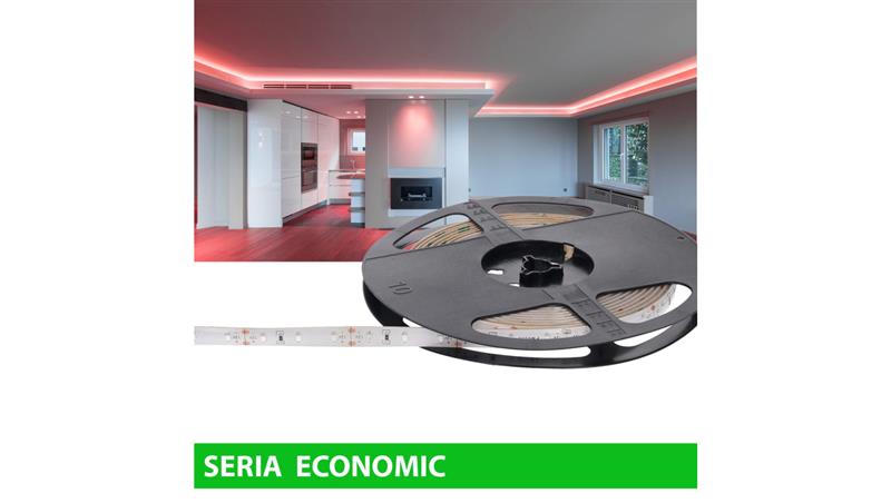Taśma Led wodoodporna 12V 60W 300led czerwona mocna rolka 5m-59056 Taśma Led wodoodporna 12V 60W 300led czerwona mocna rolka 5m-59056