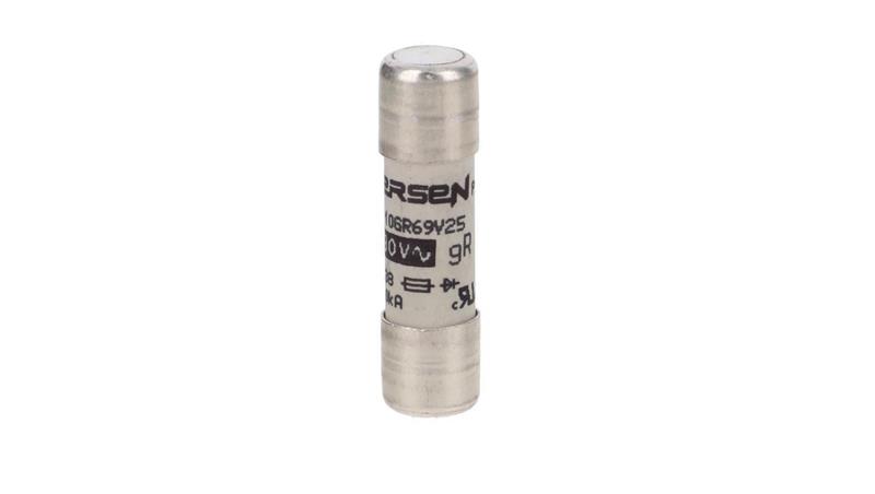 Wkładka bezpiecznikowa ultraszybka pełnozakresowa cylindryczna gR 690VAC 10x38 25A F1014581-8939