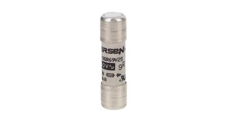 Wkładka bezpiecznikowa ultraszybka pełnozakresowa cylindryczna gR 690VAC 10x38 25A F1014581-8939