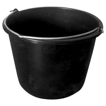 Wiadro czarne plastikowe XL 16L z wylewką