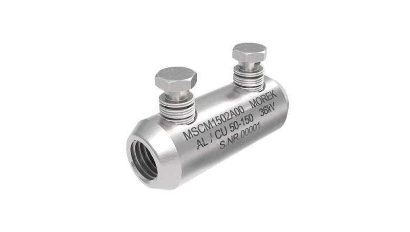 Złączka śrubowa MSCM150 Al/Cu 50-150mm2 36kV 2xśruba aluminiowa zrywalna MSCM1502A00-79474 Złączka śrubowa MSCM150 Al/Cu 50-150mm2 36kV 2xśruba aluminiowa zrywalna MSCM1502A00-79474