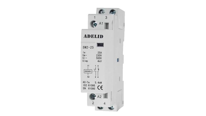 ADELID STYCZNIK MODUŁOWY 230V 25A 1P 1F 2NO 2Z SM2 25-20-230V-24930 ADELID STYCZNIK MODUŁOWY 230V 25A 1P 1F 2NO 2Z SM2 25-20-230V-24930