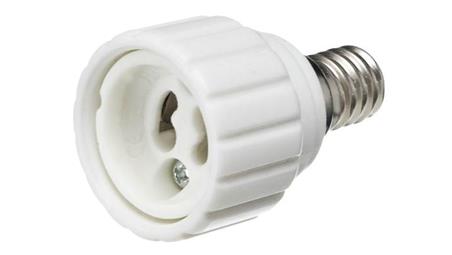 Adapter przejściówka do żarówki E14 - GU10 plastikowy-51166