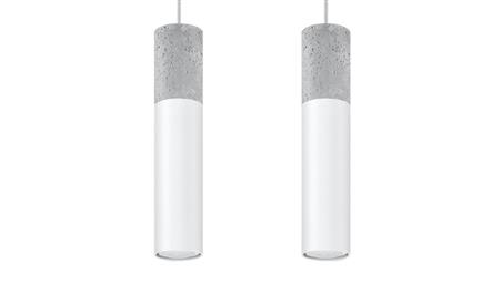 Lampa wisząca BORGIO 2 biały-56645