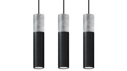 Lampa wisząca BORGIO 3L czarny-56682