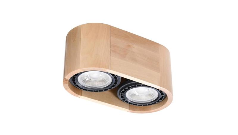 Plafon BASIC 2 naturalne drewno-57882