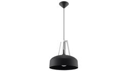 Lampa wisząca CASCO czarna/biała-56640