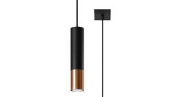 Lampa wisząca LOOPEZ 1 czarny/miedź-56722