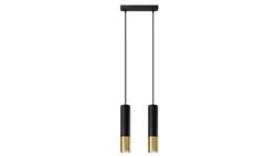 Lampa wisząca LOOPEZ 2 czarny/złoty-56671