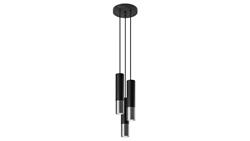 Lampa wisząca LOOPEZ 3P czarny/chrom-56622
