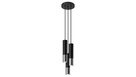Lampa wisząca LOOPEZ 3P czarny/chrom-56622