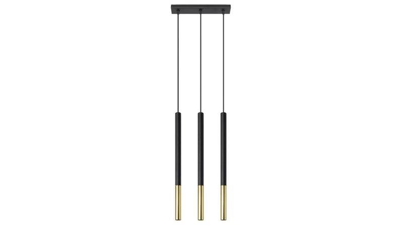 Lampa wisząca MOZAICA 3L czarny/złoto-56688 Lampa wisząca MOZAICA 3L czarny/złoto-56688