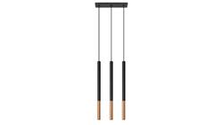 Lampa wisząca MOZAICA 3L czarny/miedź-56738
