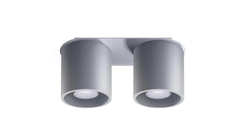 Plafon ORBIS 2 szary-57902