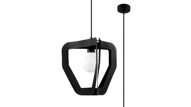 Lampa wisząca TRES czarna-56689 Lampa wisząca TRES czarna-56689