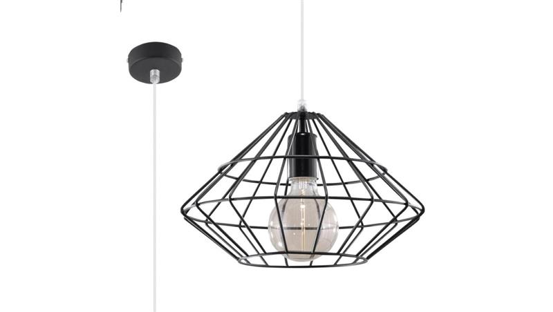 Lampa wisząca UMBERTO czarna-56712