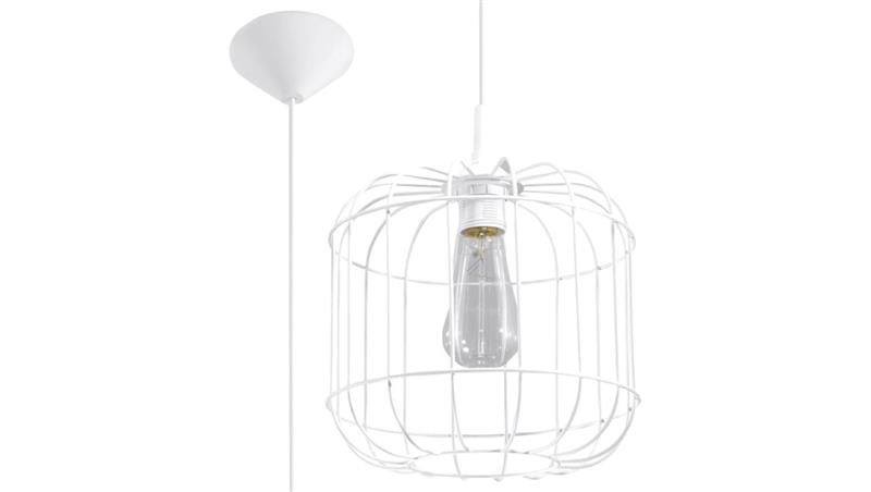 Lampa wisząca CELTA biała-56727