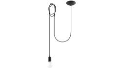 Lampa wisząca EDISON 1 LONG czarny-56660