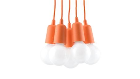 Lampa wisząca DIEGO 5 pomarańczowy-56667