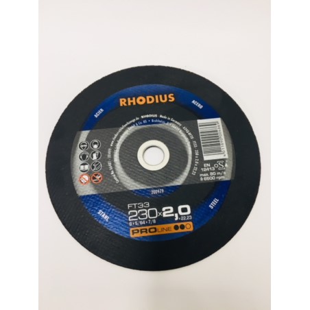 Tarcza metal pł.41-230x2,0x22 FT33-PRO RHODIUS