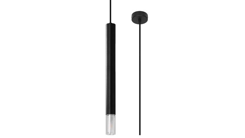 Lampa wisząca WEZYR 1 czarna-56679 Lampa wisząca WEZYR 1 czarna-56679