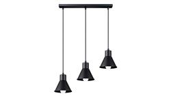Lampa wisząca TALEJA 3 czarna E27-56685