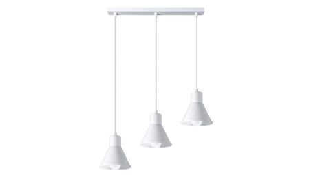 Lampa wisząca TALEJA 3 biała E27-56692