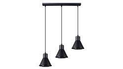 Lampa wisząca TAZILA 3 czarna ES111-56700