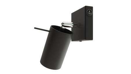 Kinkiet RING czarny z włącznikiem-59876