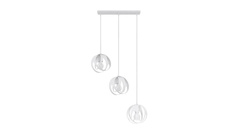 Lampa wisząca TULOS 3L biała-56756