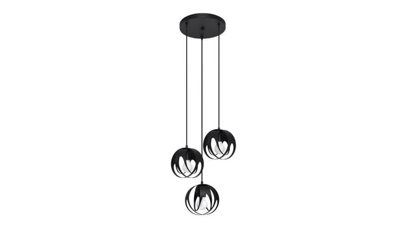Lampa wisząca TULOS 3P czarna-56753 Lampa wisząca TULOS 3P czarna-56753