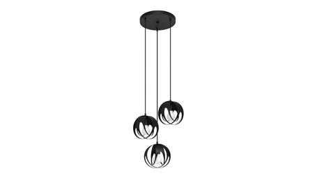 Lampa wisząca TULOS 3P czarna-56753