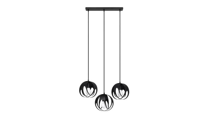 Lampa wisząca TULOS 3L czarna-56755