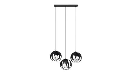 Lampa wisząca TULOS 3L czarna-56755