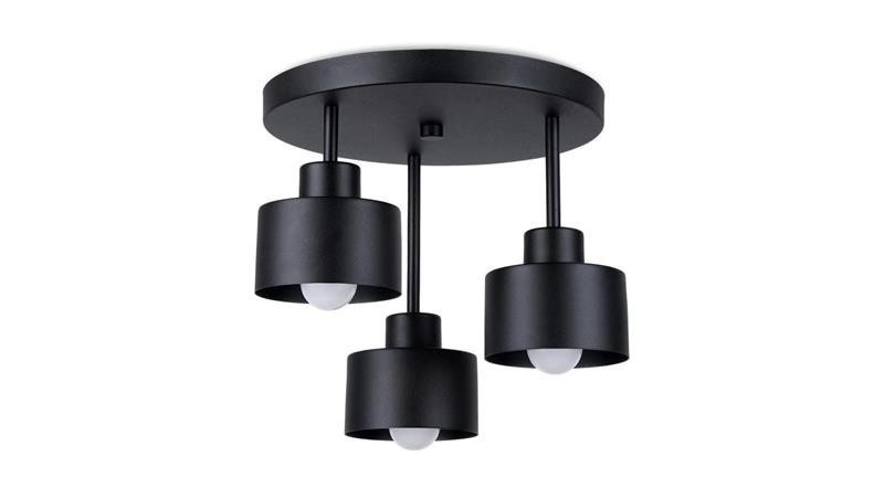 Plafon SAVAR 3 czarny-58124