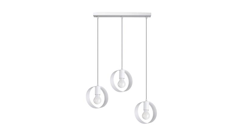 Lampa wisząca TITRAN 3 biała-56764