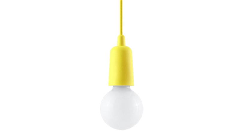 Lampa wisząca DIEGO 1 żółta-56771