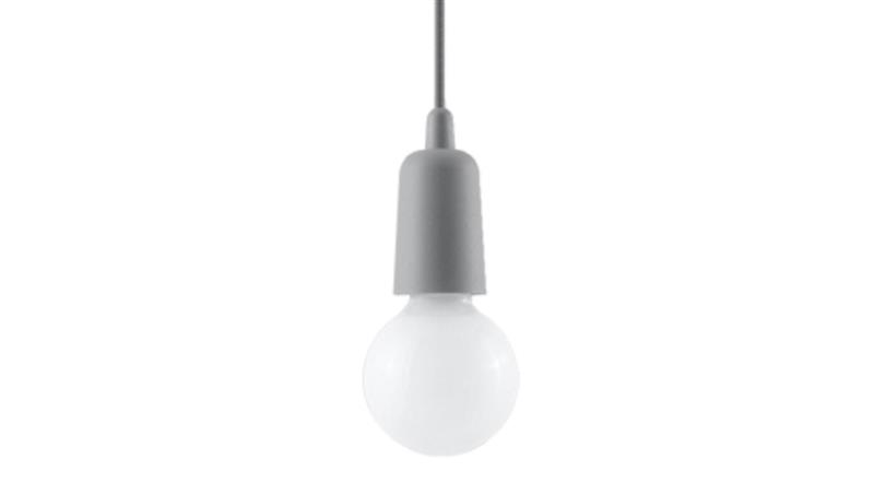 Lampa wisząca DIEGO 1 szara-56777 Lampa wisząca DIEGO 1 szara-56777