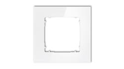 ICON Ramka uniwersalna pojedyncza kwadratowa - efekt szkła (ramka: biała spód: biały) 0-0-IRSK-1-36783