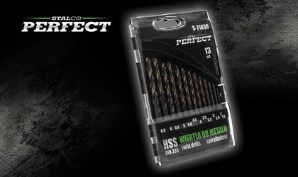 Wiertła do metalu HSS - 13 elementów PERFECT STALCO
