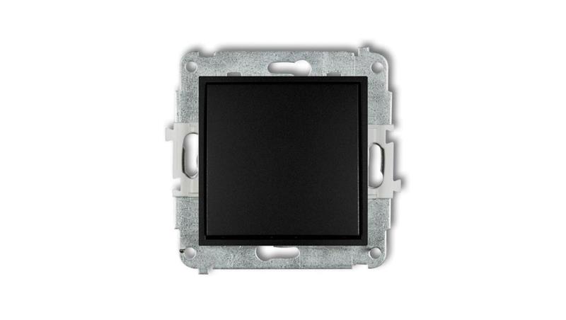 ICON Mechanizm łącznika schodowego (jeden klawisz bez piktogramu) czarny mat 12IWP-3.1-39988