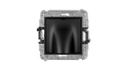 ICON Mechanizm wypustu kablowego czarny mat 12IWPK-44915