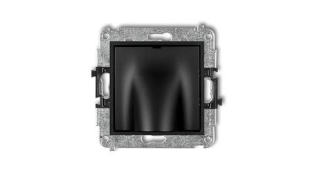 ICON Mechanizm wypustu kablowego czarny mat 12IWPK-44915