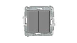 ICON Mechanizm łącznika podwójnego schodowego szary mat 27IWP-33-40577