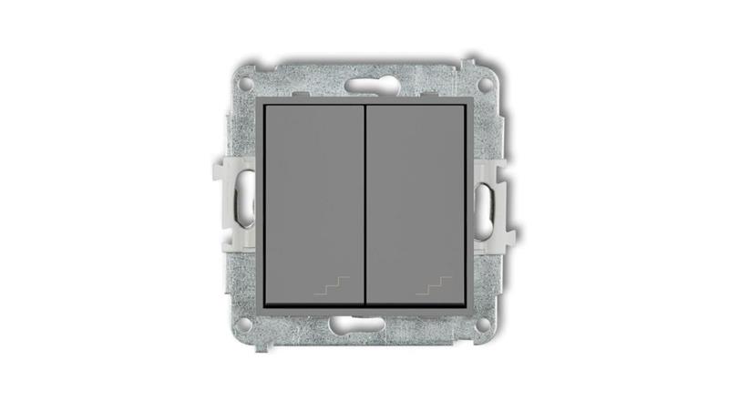 ICON Mechanizm łącznika podwójnego schodowego szary mat 27IWP-33-40577