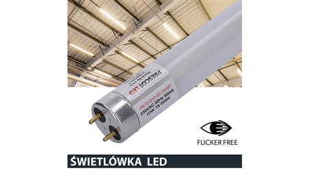 Świetlówka led T8 G13 60cm 10W 3000K 950lm PC Prescot Flicker free-46571