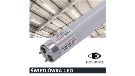 Świetlówka led T8 G13 120cm 18W 4000K 2100lm PC Prescot Flicker free-46572
